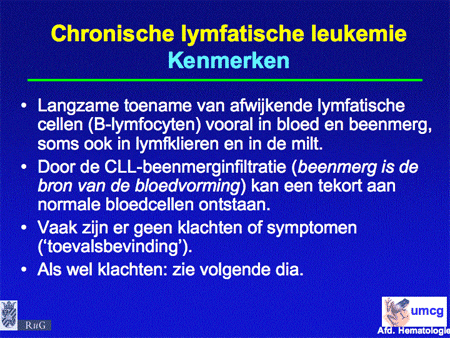 Chronisch Lymfatische Leukemie (CLL) dia 3