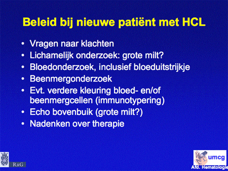 Hairy cell leukemie (HCL) dia 12