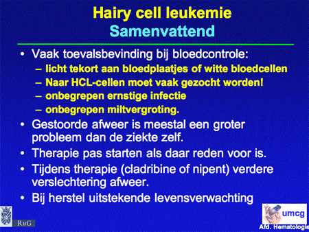 Hairy cell leukemie (HCL) dia 20