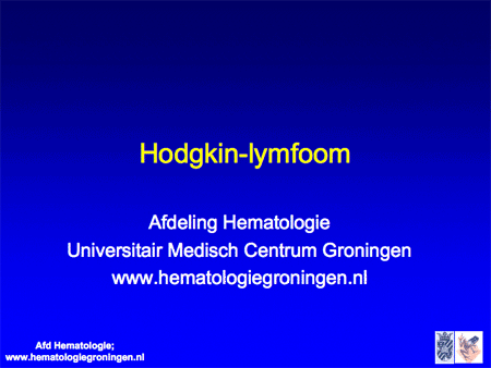 Hodgkin-lymfoom / ziekte van Hodgkin dia 1