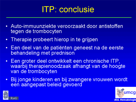 Immuun trombocytopenische purpura (ITP) dia 17