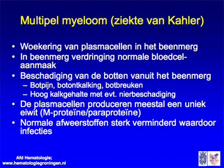 Multipel myeloom / ziekte van Kahler dia 14