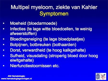 Multipel myeloom / ziekte van Kahler dia 16